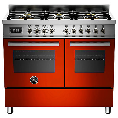 Bertazzoni Professional Series 100cm Dual Fuel Range Cooker Orange